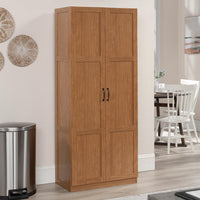 Select Storage Cabinet, Pantry Cabinet Kitchen Storage with Adjustable Shelves, Bathroom Storage Cabinet, in Highland Oak