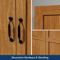 Select Storage Cabinet, Pantry Cabinet Kitchen Storage with Adjustable Shelves, Bathroom Storage Cabinet, in Highland Oak